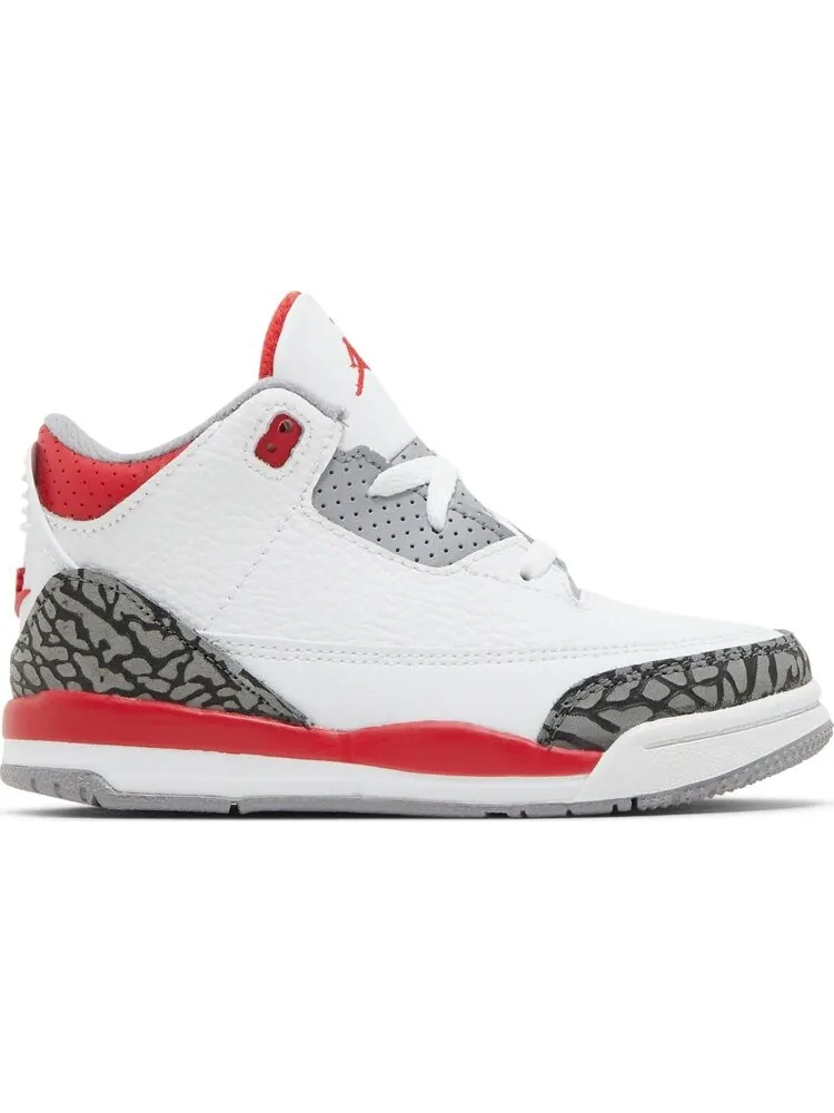 Кроссовки Air Jordan 3 Retro TD Fire Red 2022 — изображение 1 из 8, белый