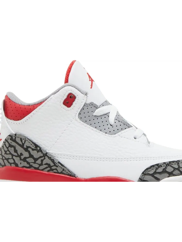 Кроссовки Air Jordan 3 Retro TD Fire Red 2022 — изображение 2 из 8, белый