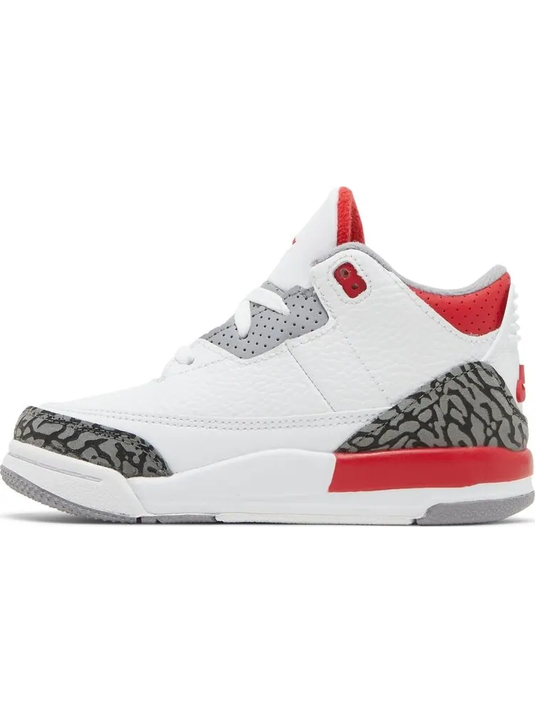 Кроссовки Air Jordan 3 Retro TD Fire Red 2022 — изображение 3 из 8, белый