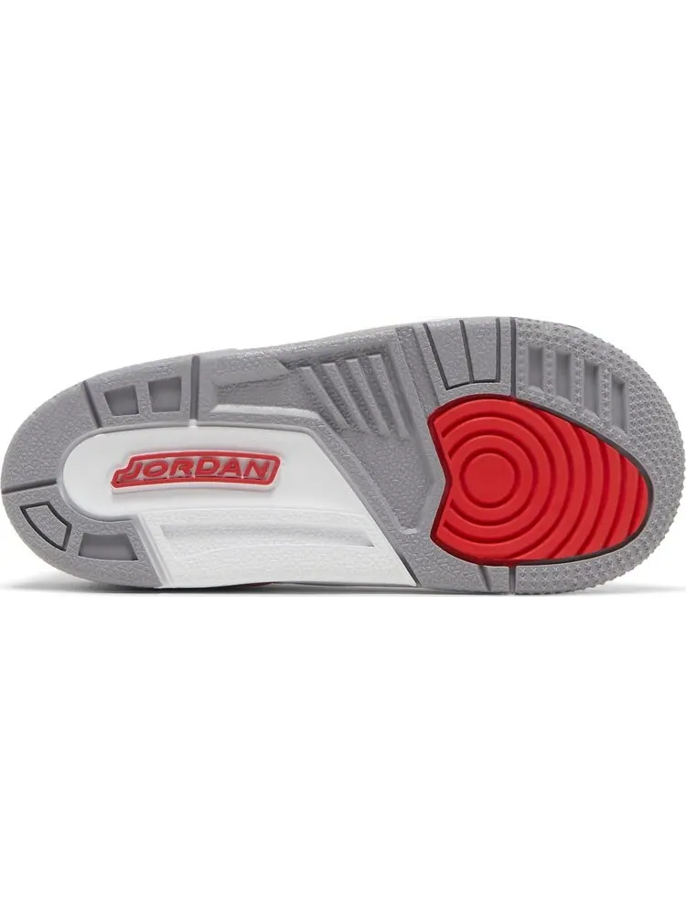 Кроссовки Air Jordan 3 Retro TD Fire Red 2022 — изображение 4 из 8, белый