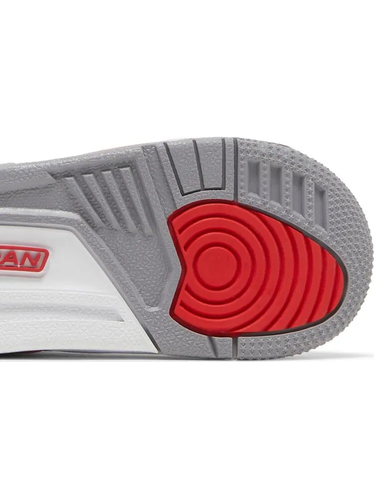 Кроссовки Air Jordan 3 Retro TD Fire Red 2022 — изображение 5 из 8, белый