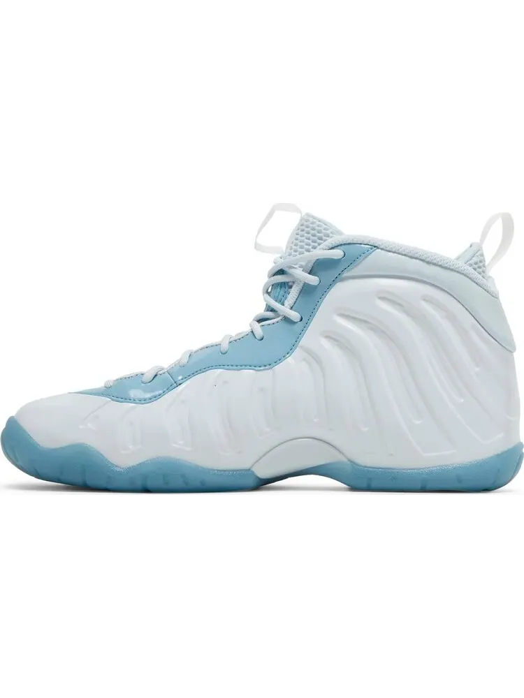 Кроссовки Nike Little Posite One GS 'Aura Worn Blue White' — изображение 3 из 8, белый