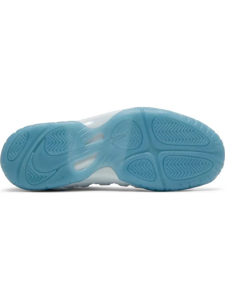 Кроссовки Nike Little Posite One GS 'Aura Worn Blue White' — изображение 4 из 8, белый