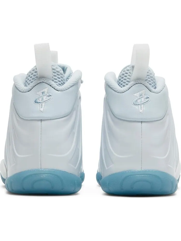 Кроссовки Nike Little Posite One GS 'Aura Worn Blue White' — изображение 6 из 8, белый
