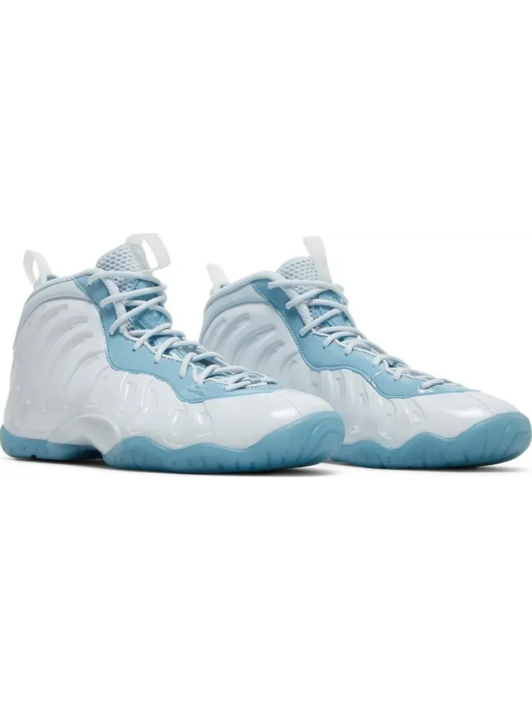 Кроссовки Nike Little Posite One GS 'Aura Worn Blue White' — изображение 8 из 8, белый