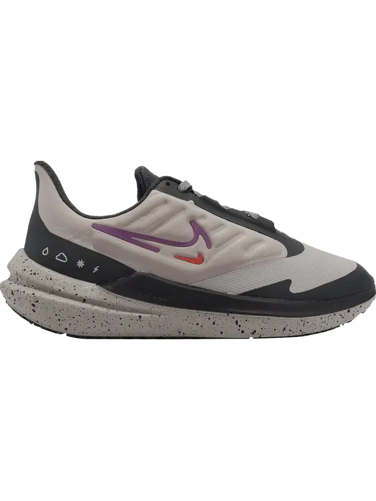 Кроссовки Nike Wmns Air Winflo 9 Shield 'Cobblestone Vivid Purple' — изображение 1 из 1, серый