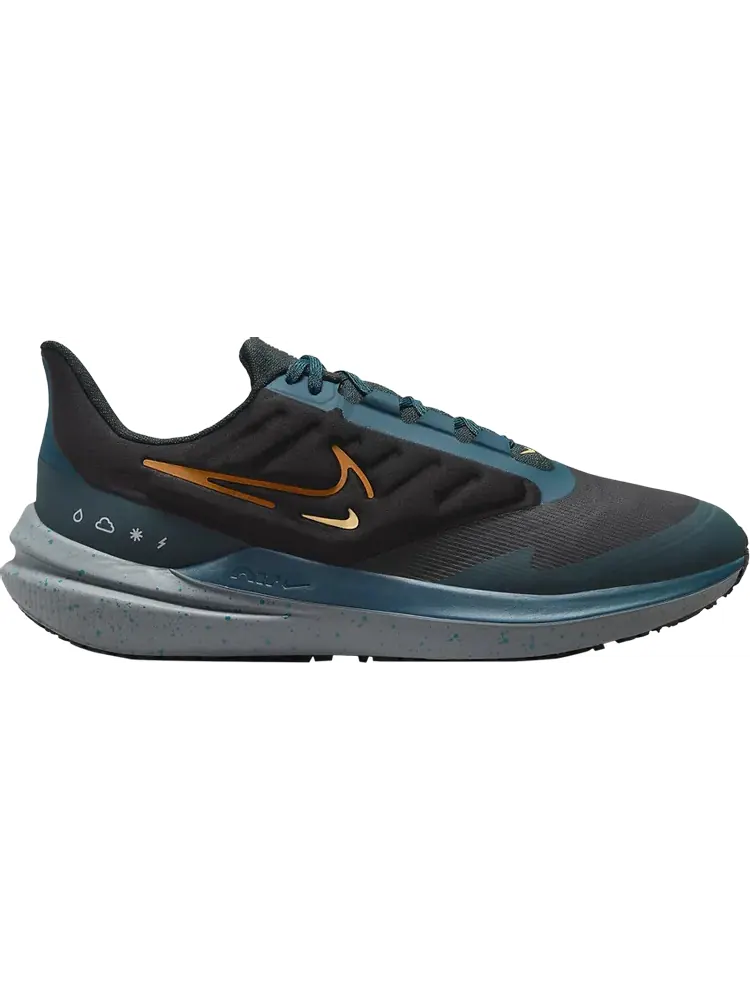 Кроссовки Air Winflo 9 Shield 'Black Deep Jungle' — изображение 1 из 1, черный