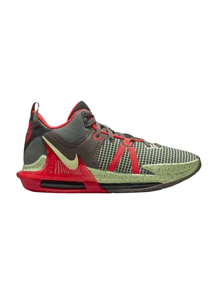 Кроссовки Nike LeBron Witness 7 EP 'Black Crimson Alligator' — изображение 1 из 1, черный/яркий