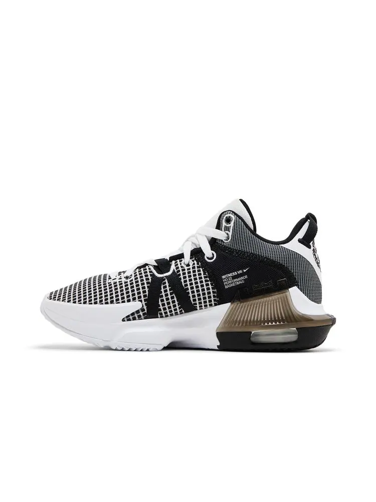Кроссовки LeBron Witness 7 EP 'White Black' — изображение 3 из 8, белый черный