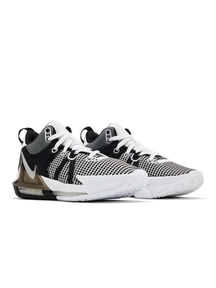 Кроссовки LeBron Witness 7 EP 'White Black' — изображение 8 из 8, белый черный