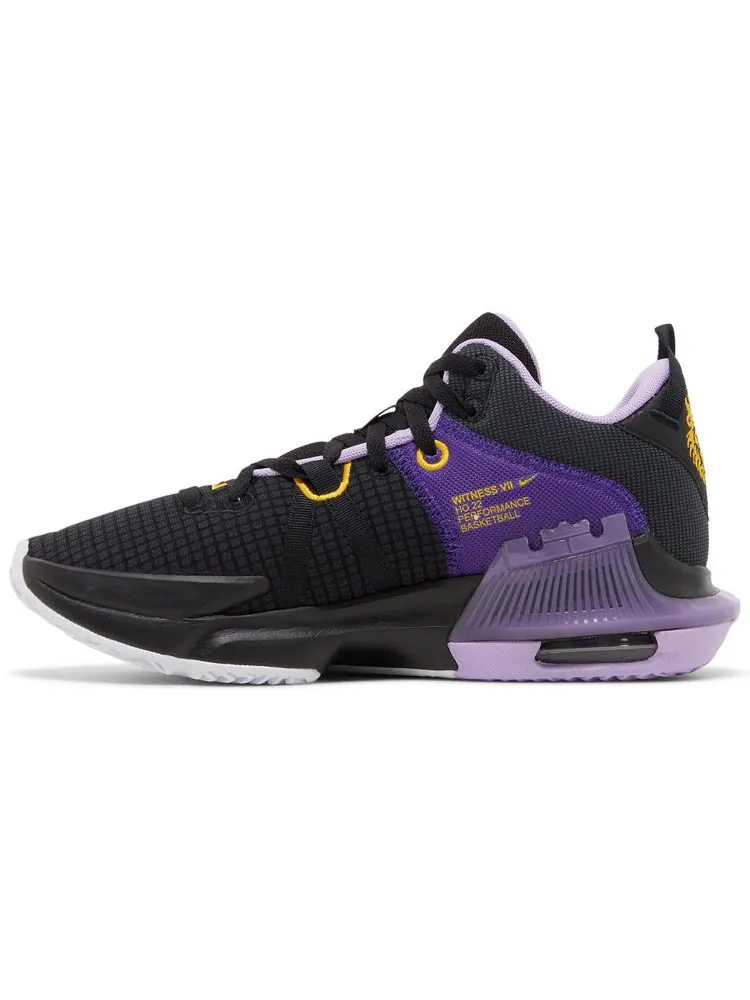 Кроссовки Nike LeBron Witness 7 'Lakers' — изображение 3 из 8, фиолетовый