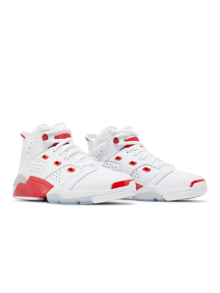 Кроссовки Jordan 6-17-23 GS 'White Fire Red' — изображение 8 из 8, белый красный