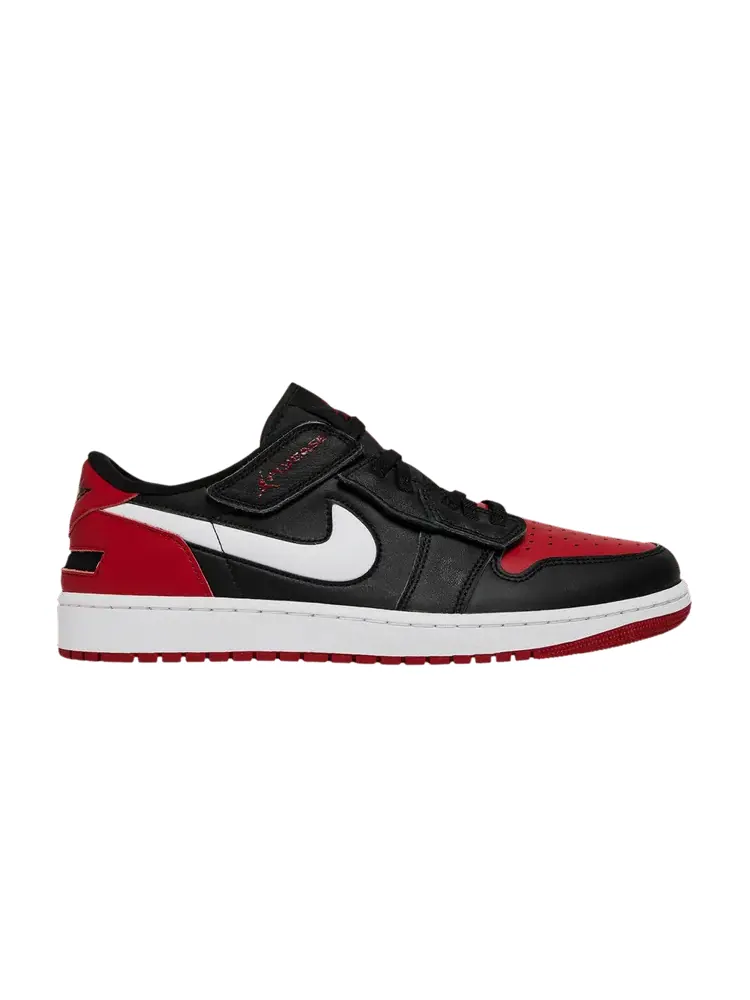 Кроссовки Air Jordan Air Jordan 1 Low FlyEase 'Alternate Bred Toe' — изображение 1 из 9, черный/красный/белый