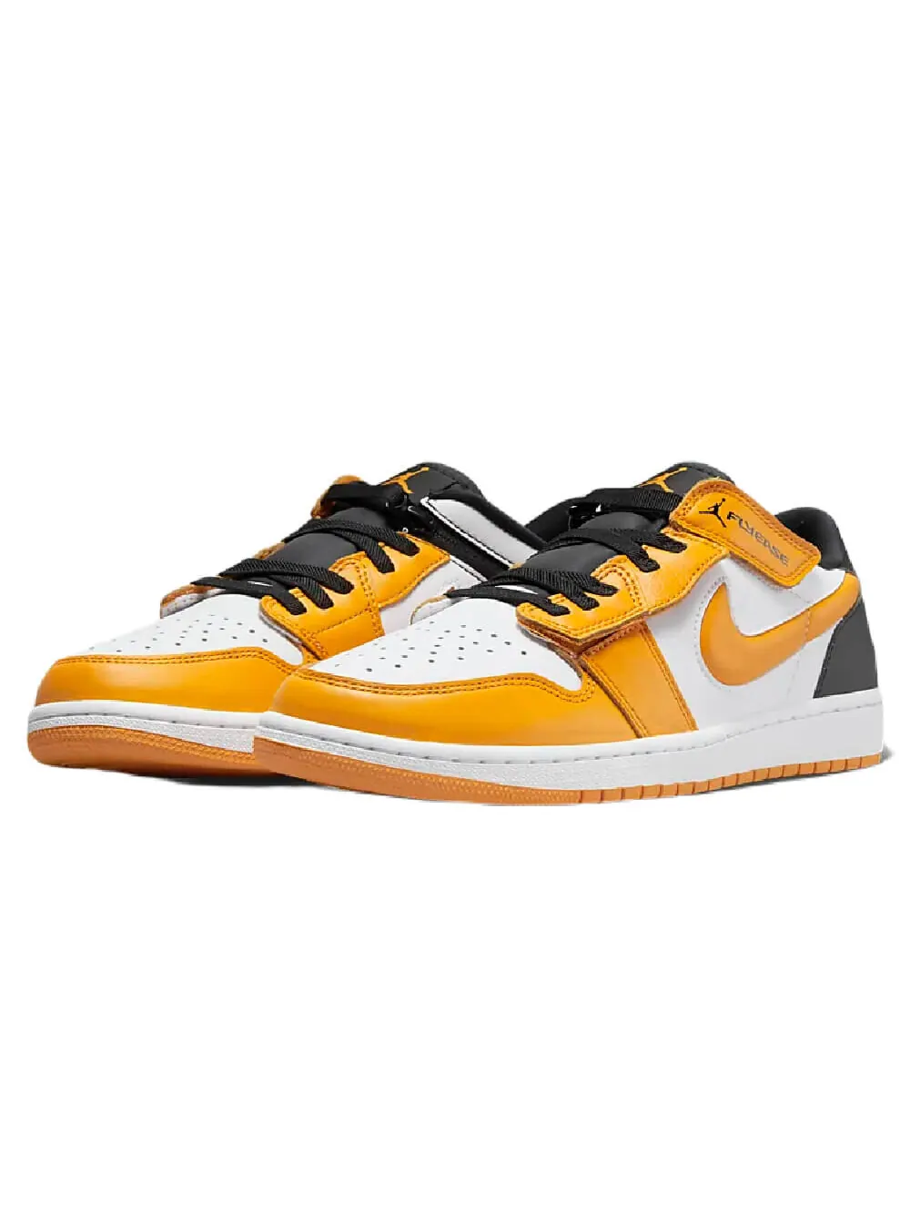 Кроссовки Nike Air Jordan 1 Low в желто-черно-белой расцветке — изображение 2 из 10, желтый