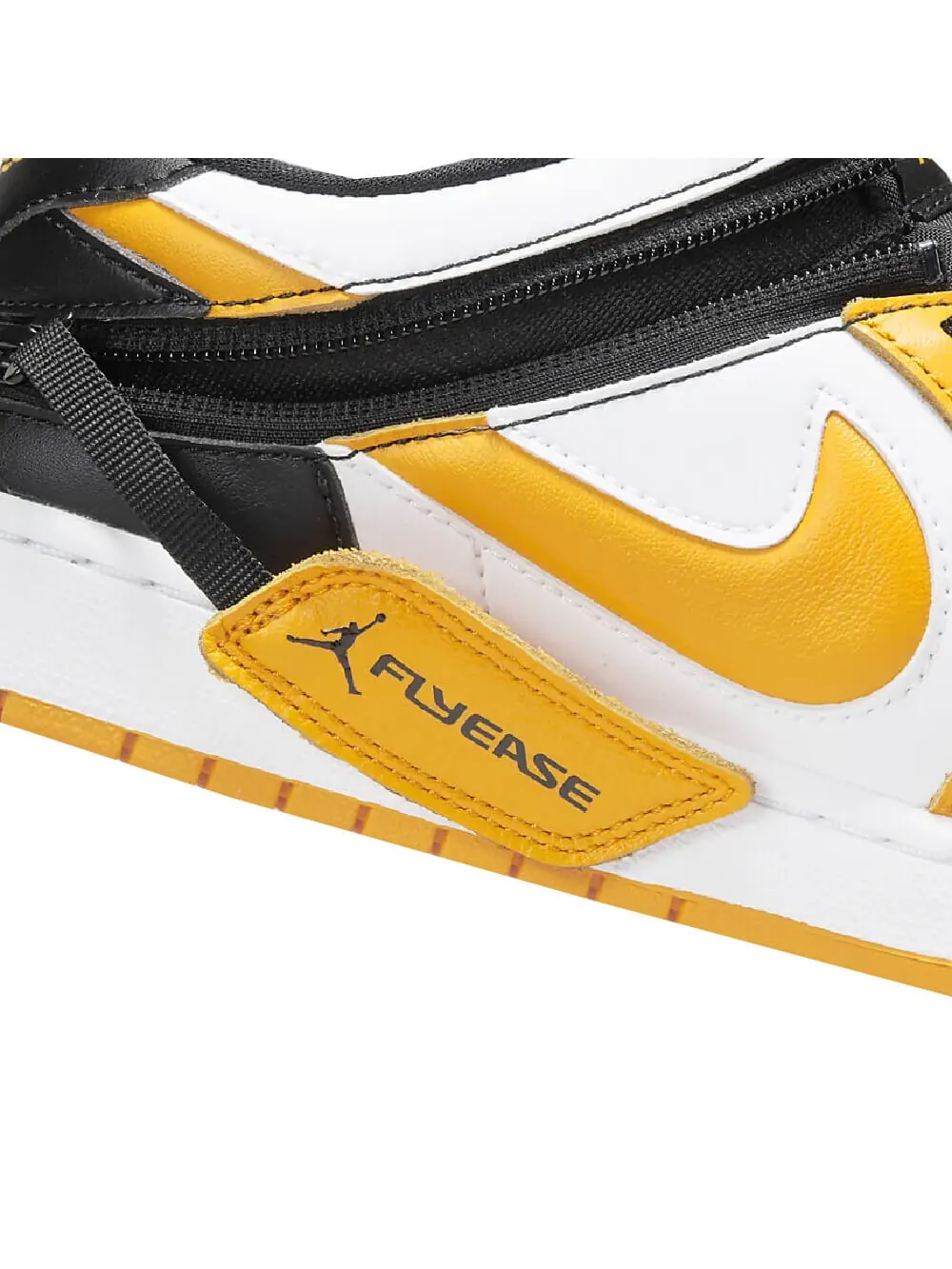 Кроссовки Nike Air Jordan 1 Low в желто-черно-белой расцветке — изображение 7 из 10, желтый