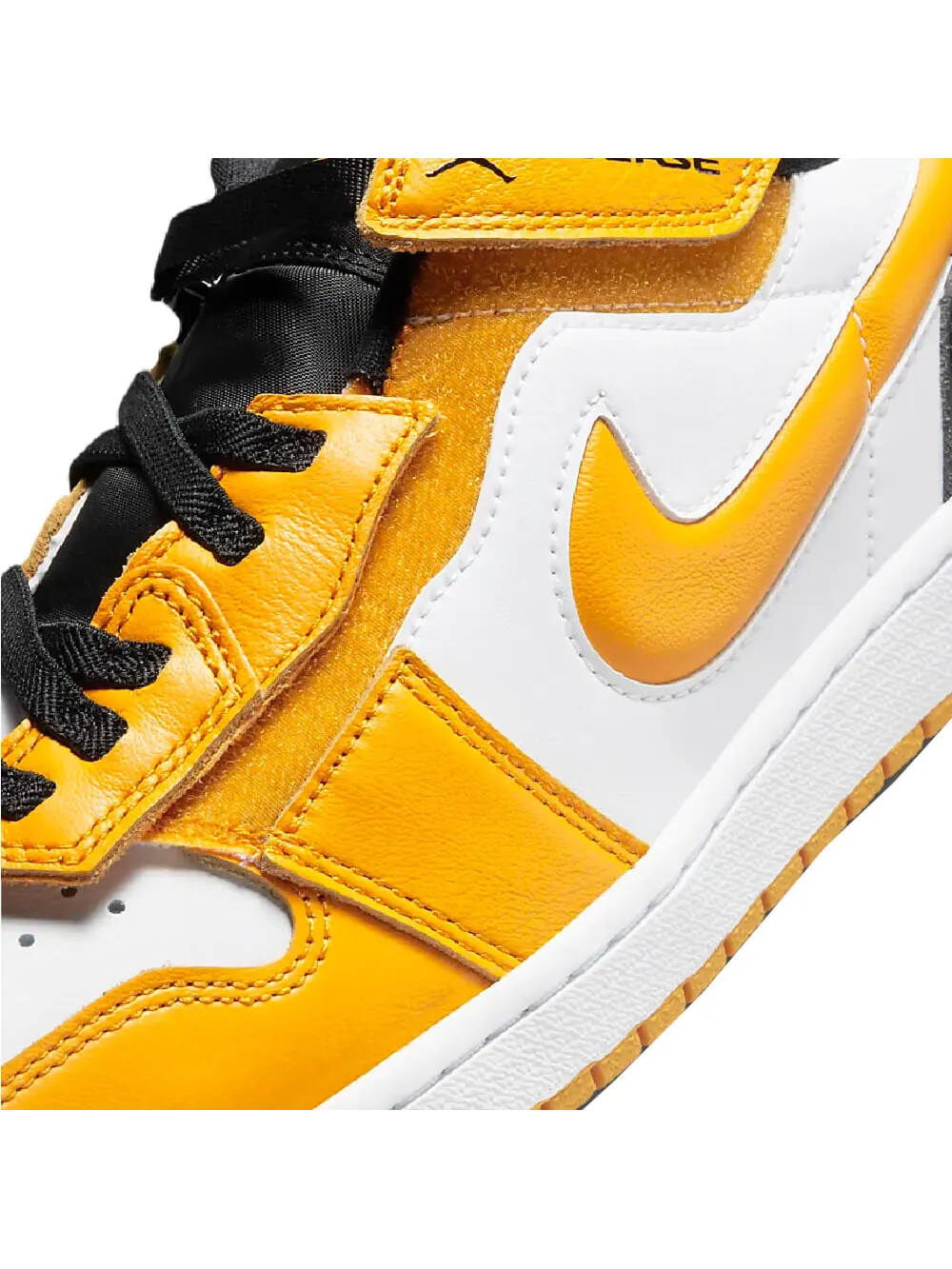 Кроссовки Nike Air Jordan 1 Low в желто-черно-белой расцветке — изображение 8 из 10, желтый