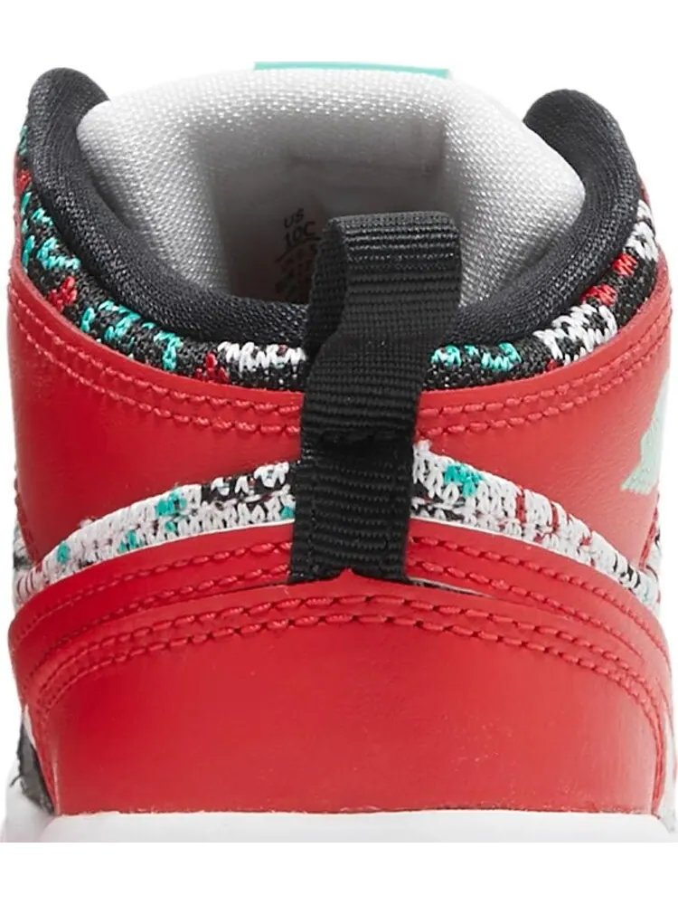 Кроссовки Air Jordan 1 Mid SE TD Ugly Christmas Sweater — изображение 7 из 8, красный