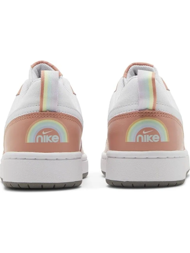 Кроссовки Nike Court Borough Low 2 SE GS 'White Light Madder Root' — изображение 6 из 8, белый