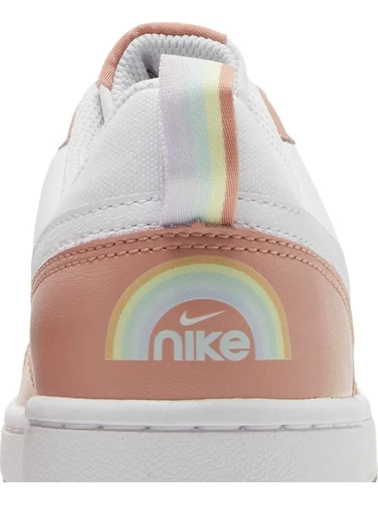 Кроссовки Nike Court Borough Low 2 SE GS 'White Light Madder Root' — изображение 7 из 8, белый