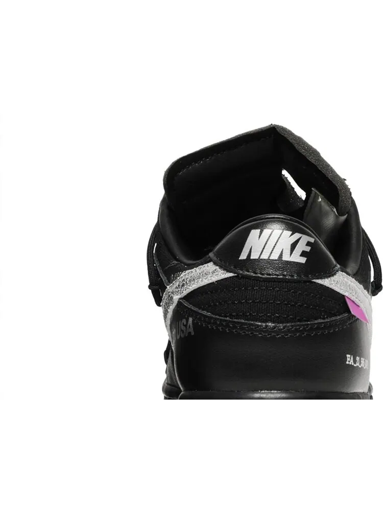 Кроссовки Nike Off-White x Dunk Low 'Lot 50 of 50' — изображение 7 из 10, черный