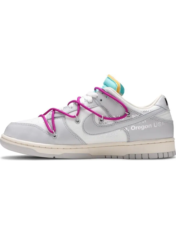 Кроссовки Nike Off-White x Dunk Low 'Lot 21 of 50' — изображение 3 из 8, белый