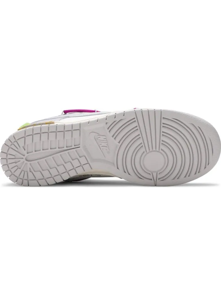 Кроссовки Nike Off-White x Dunk Low 'Lot 21 of 50' — изображение 4 из 8, белый