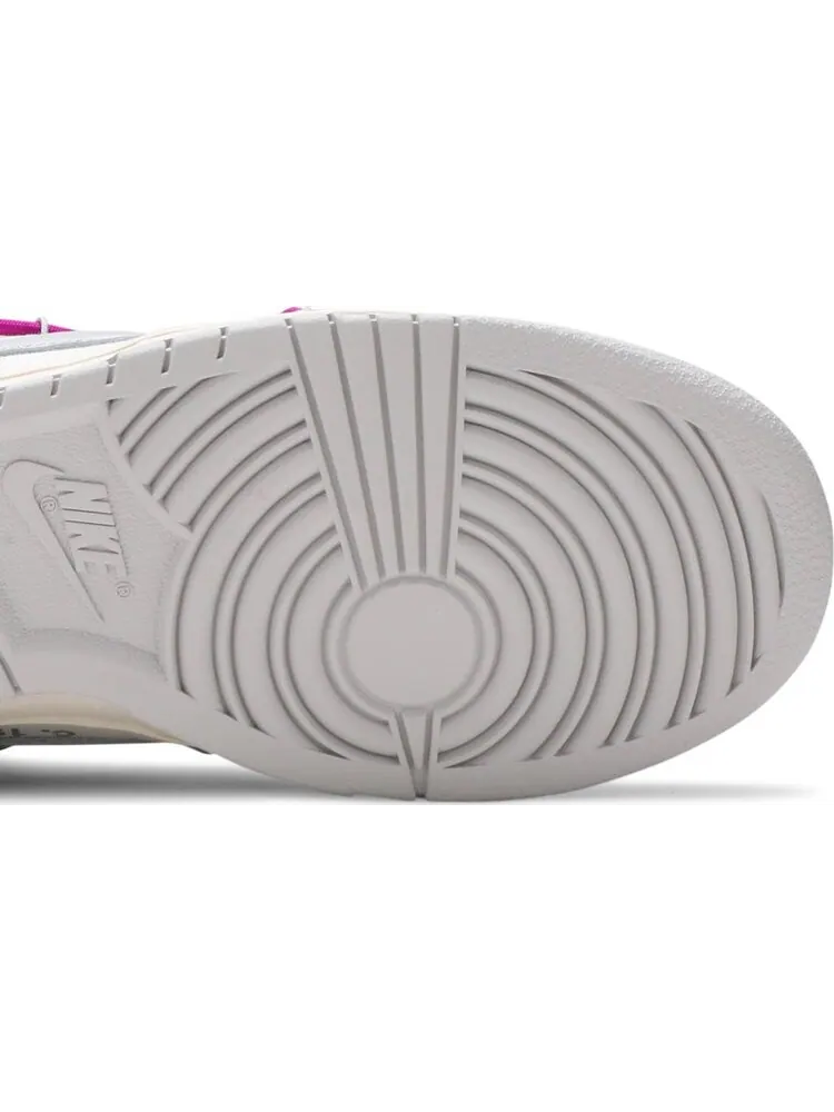 Кроссовки Nike Off-White x Dunk Low 'Lot 21 of 50' — изображение 5 из 8, белый