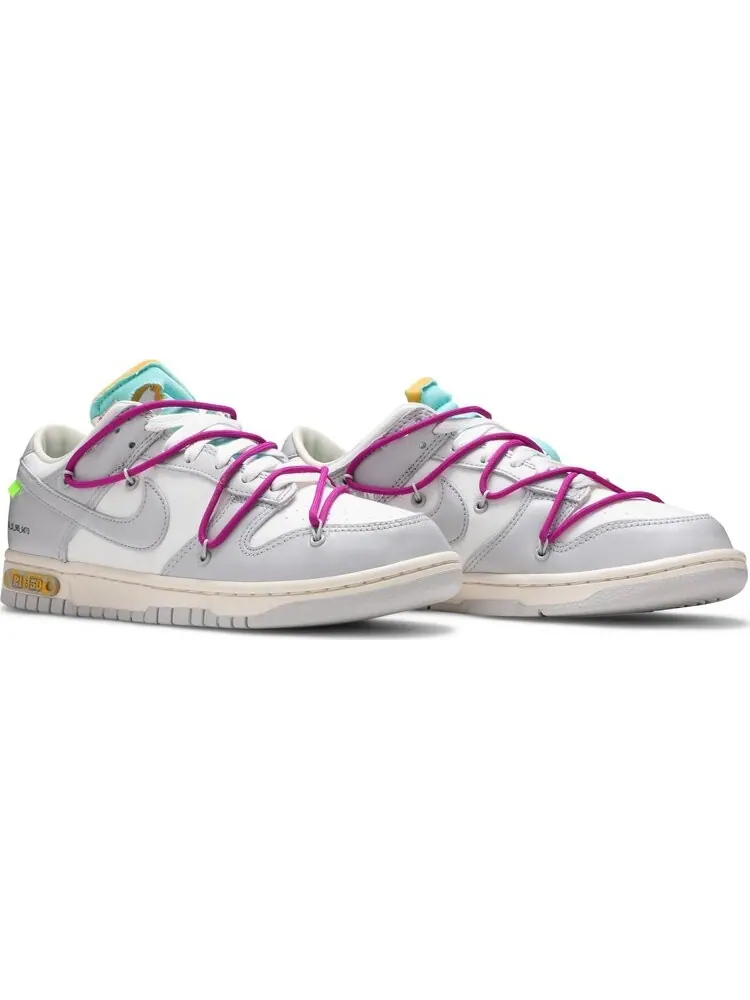 Кроссовки Nike Off-White x Dunk Low 'Lot 21 of 50' — изображение 8 из 8, белый