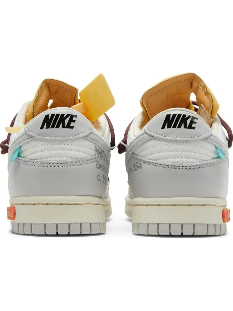 Кроссовки Nike Off-White x Dunk Low 'Lot 46 of 50' — изображение 6 из 8, белый