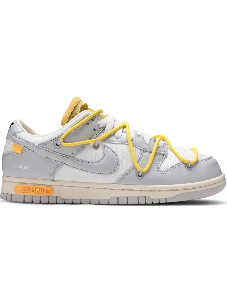 Кроссовки Nike Off-White x Dunk Low 'Lot 29 of 50' — изображение 1 из 8, белый