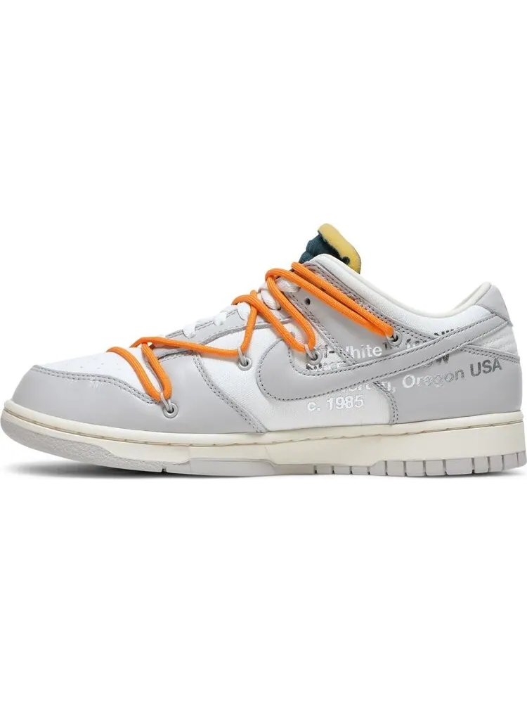 Кроссовки Nike Off-White x Dunk Low 'Lot 44 of 50' — изображение 3 из 8, белый