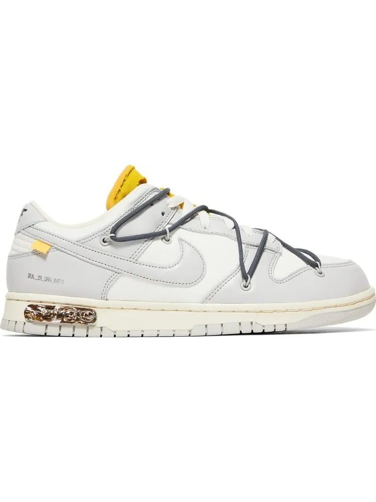 Кроссовки Nike Off-White x Dunk Low 'Lot 41 of 50' — изображение 1 из 8, белый