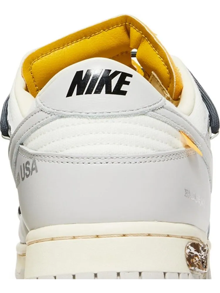 Кроссовки Nike Off-White x Dunk Low 'Lot 41 of 50' — изображение 7 из 8, белый