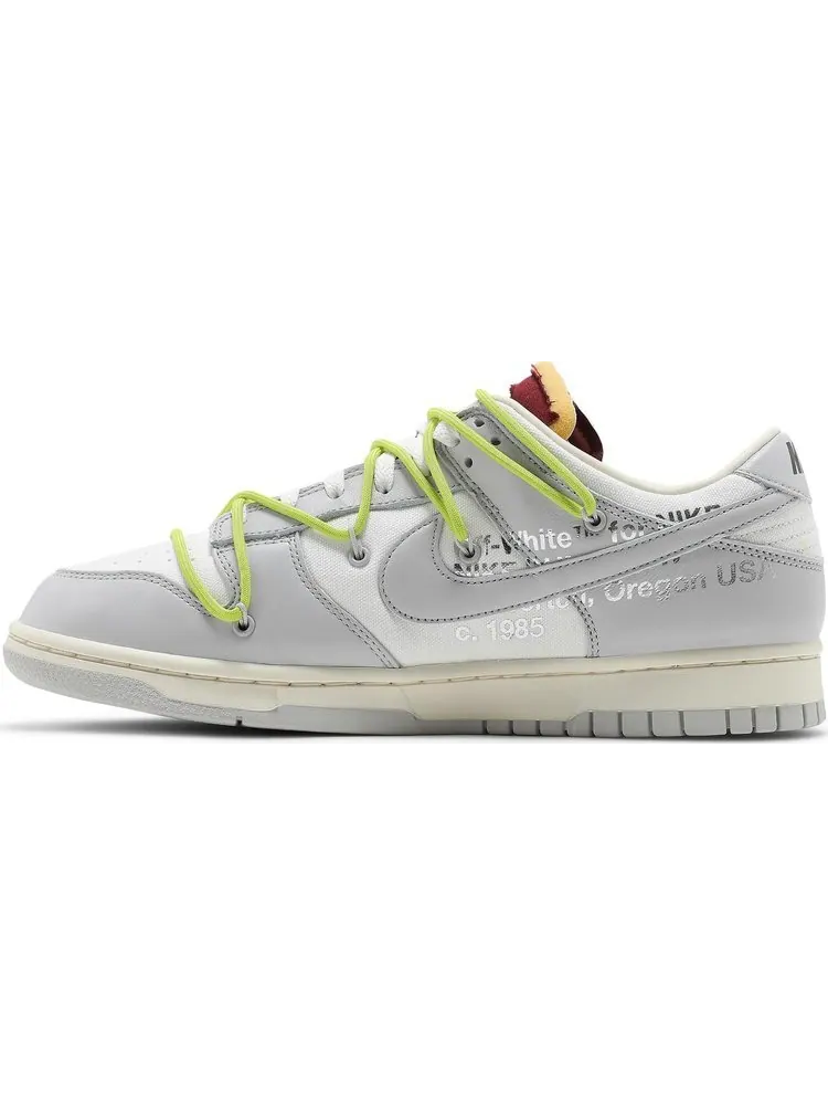 Кроссовки Nike Off-White x Dunk Low 'Lot 08 of 50' — изображение 3 из 8, белый