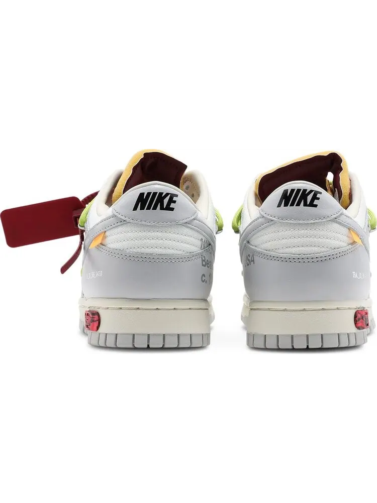 Кроссовки Nike Off-White x Dunk Low 'Lot 08 of 50' — изображение 6 из 8, белый