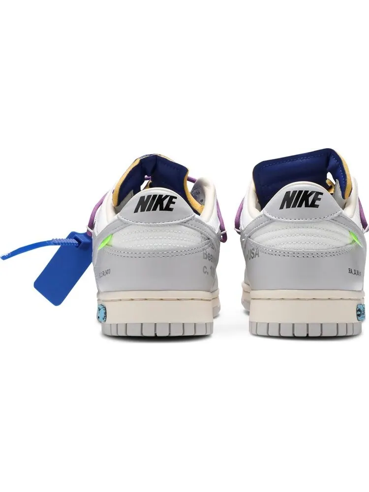 Кроссовки Nike Off-White x Dunk Low 'Lot 48 of 50' — изображение 6 из 8, белый