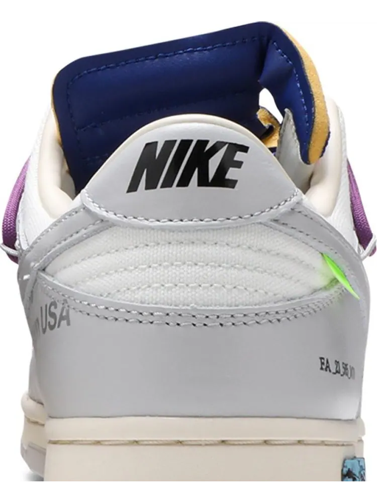 Кроссовки Nike Off-White x Dunk Low 'Lot 48 of 50' — изображение 7 из 8, белый