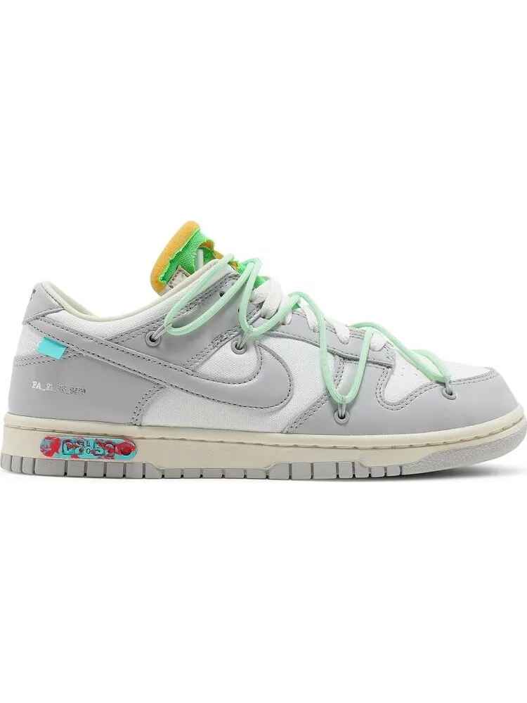 Кроссовки Nike Off-White x Dunk Low 'Lot 07 of 50' — изображение 1 из 8, белый