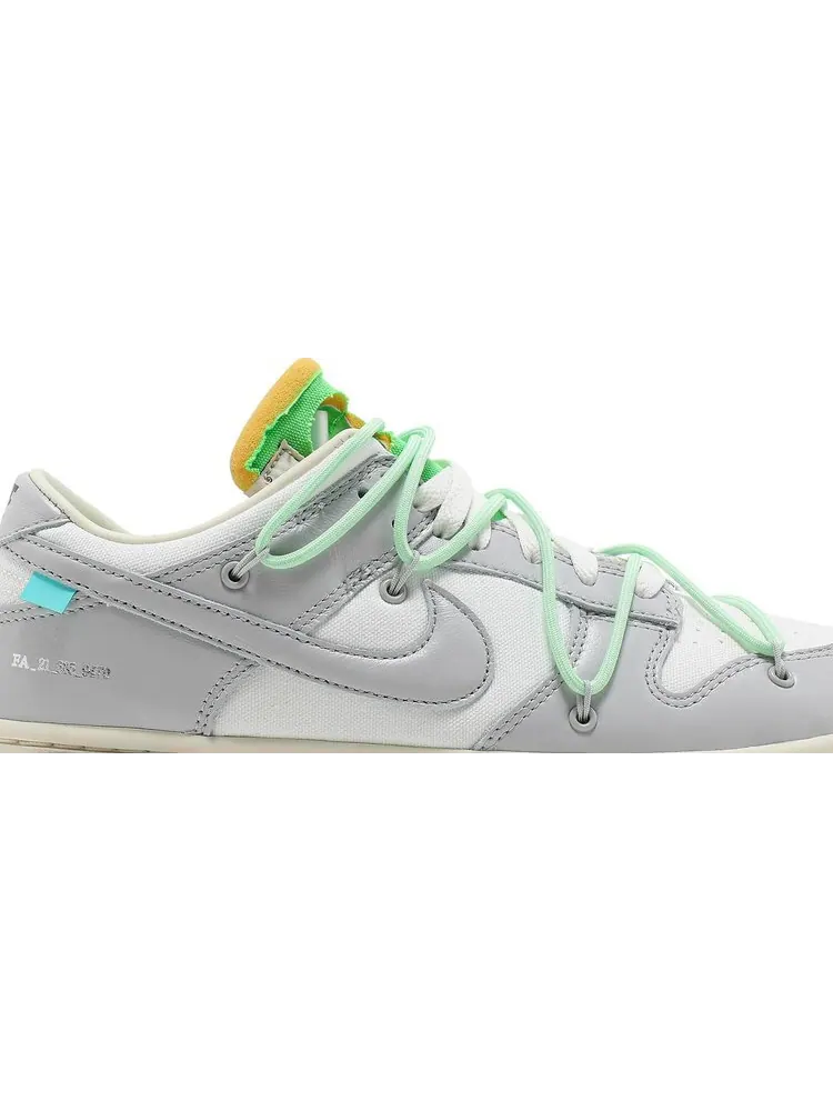 Кроссовки Nike Off-White x Dunk Low 'Lot 07 of 50' — изображение 2 из 8, белый