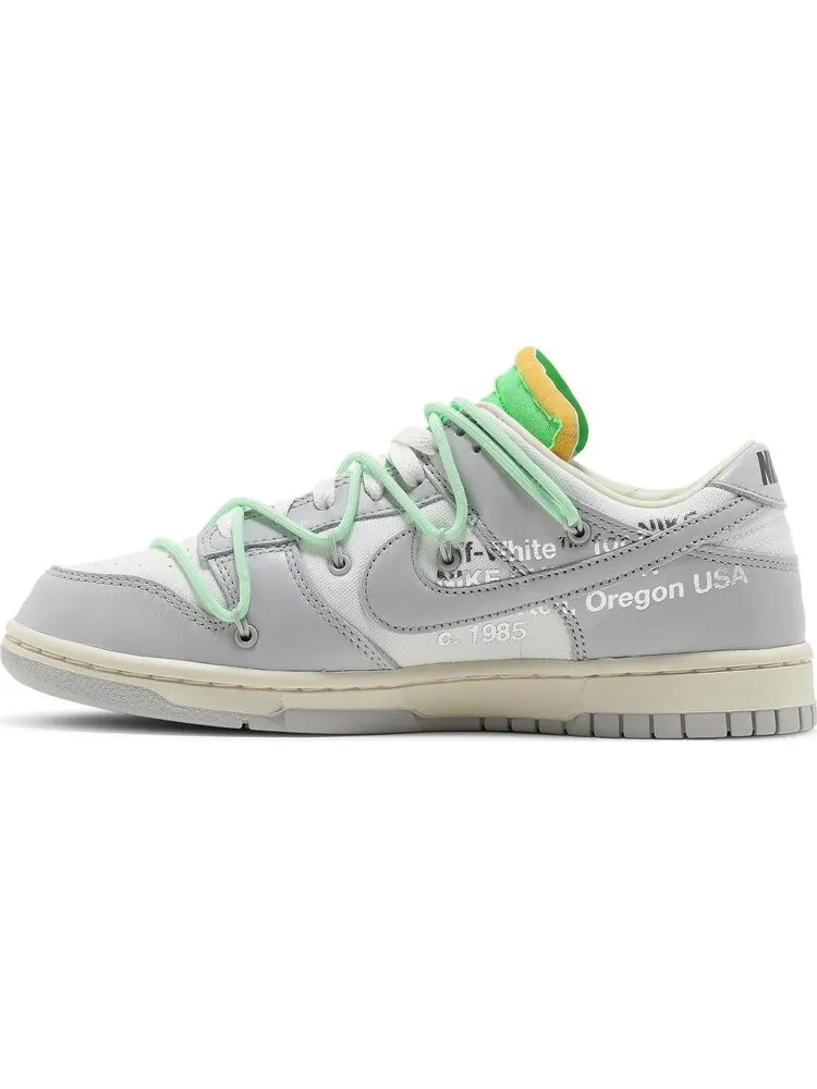 Кроссовки Nike Off-White x Dunk Low 'Lot 07 of 50' — изображение 3 из 8, белый