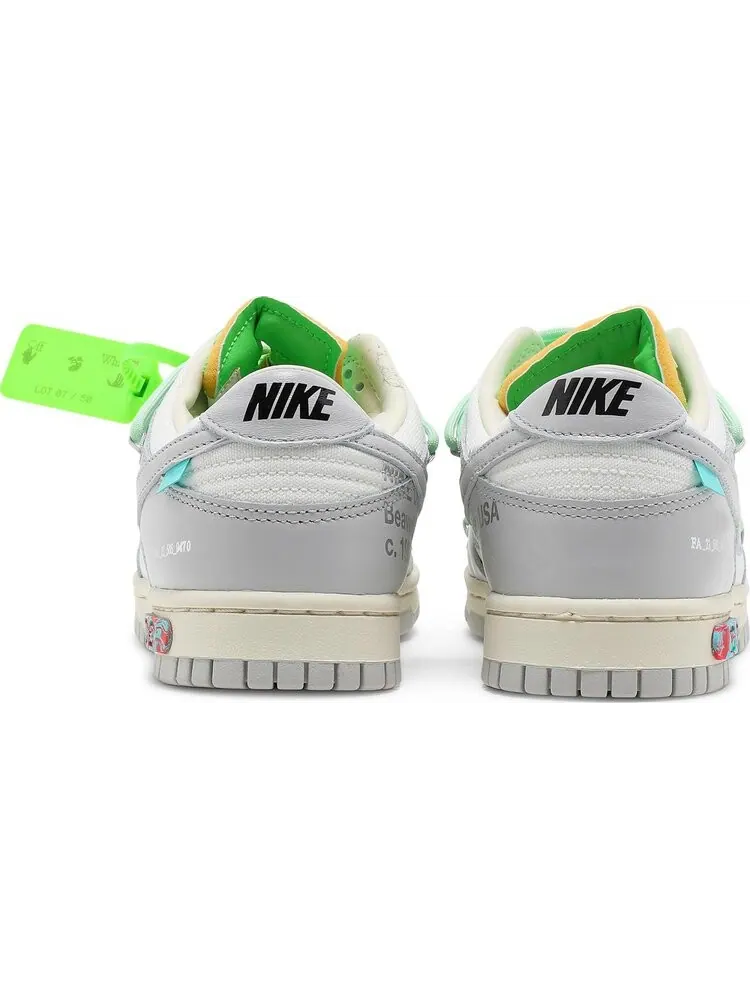 Кроссовки Nike Off-White x Dunk Low 'Lot 07 of 50' — изображение 6 из 8, белый