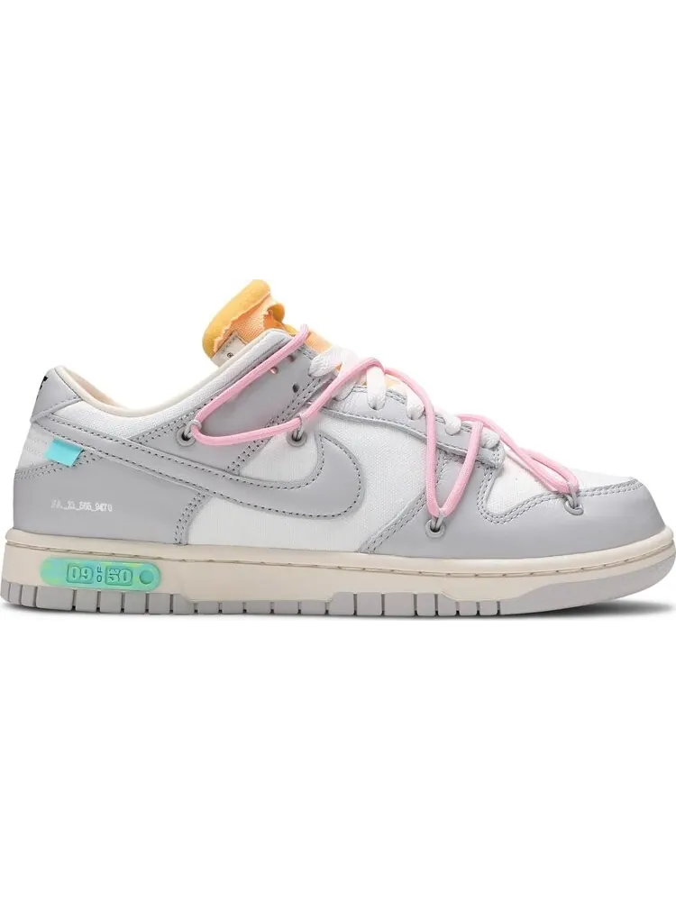 Кроссовки Nike Off-White x Dunk Low 'Lot 09 of 50' — изображение 1 из 8, белый