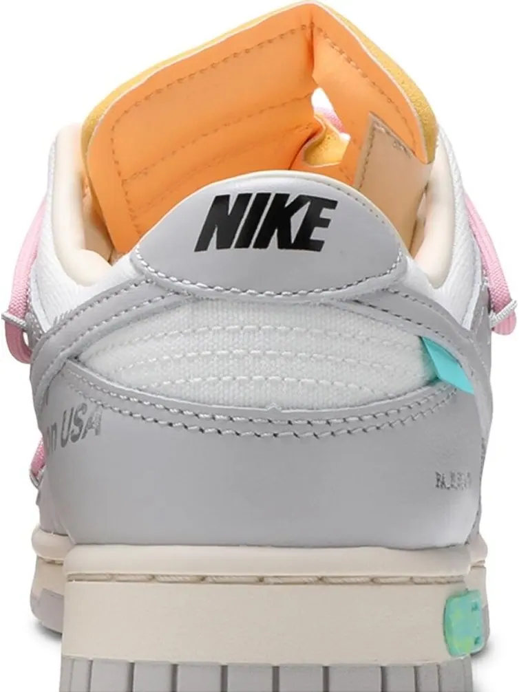 Кроссовки Nike Off-White x Dunk Low 'Lot 09 of 50' — изображение 7 из 8, белый