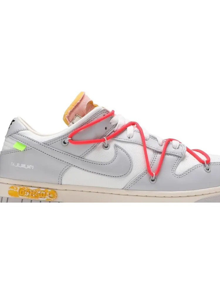 Кроссовки Nike Off-White x Dunk Low 'Lot 06 of 50' — изображение 2 из 8, белый