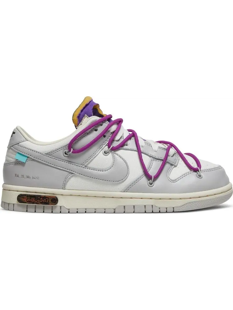 Кроссовки Nike Off-White x Dunk Low 'Lot 28 of 50' — изображение 1 из 8, белый