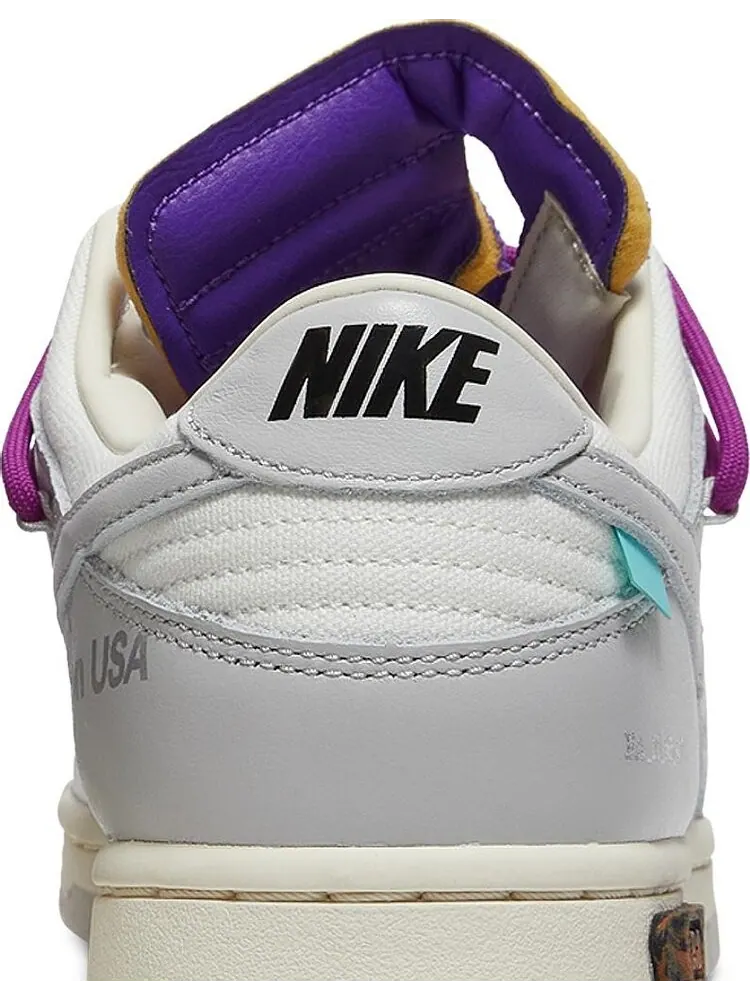 Кроссовки Nike Off-White x Dunk Low 'Lot 28 of 50' — изображение 7 из 8, белый