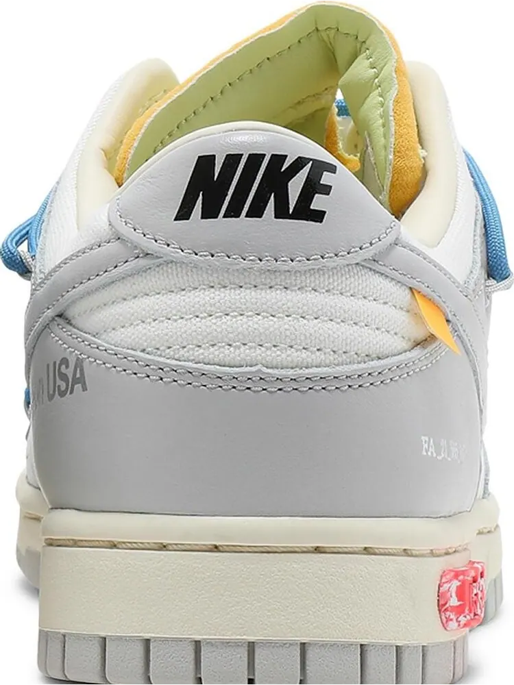 Кроссовки Nike Off-White x Dunk Low 'Lot 05 of 50' — изображение 7 из 8, белый