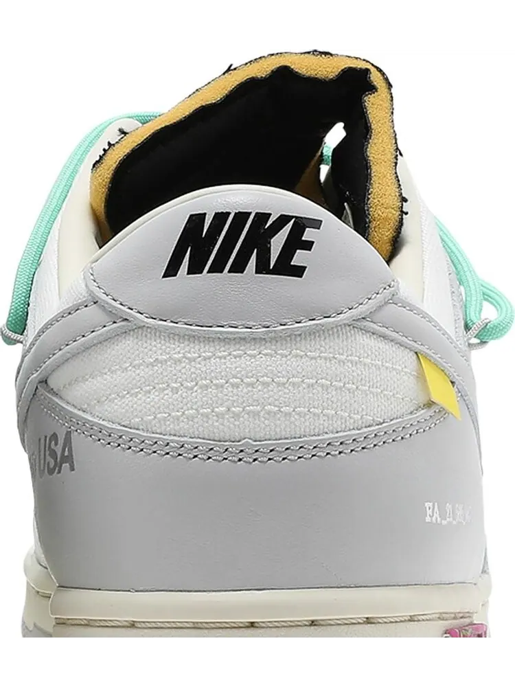 Кроссовки Nike Off-White x Dunk Low 'Lot 04 of 50' — изображение 7 из 8, белый