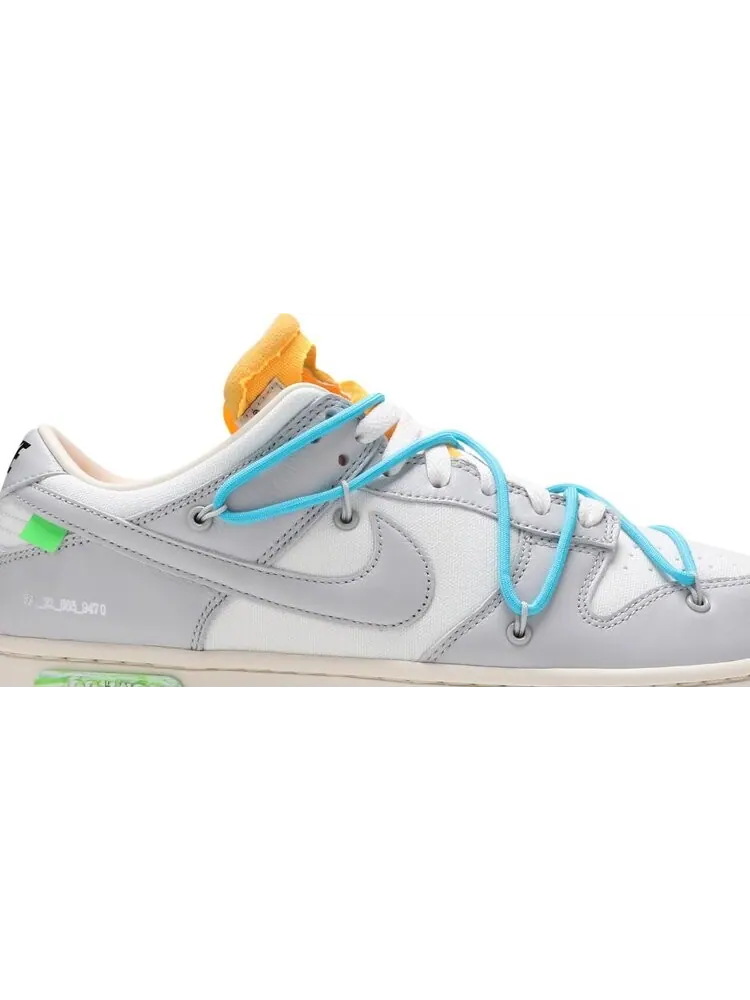 Кроссовки Nike Off-White x Dunk Low 'Lot 02 of 50' — изображение 2 из 10, белый