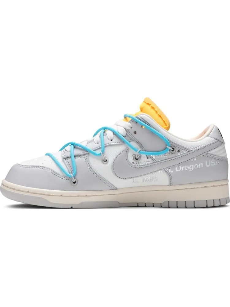 Кроссовки Nike Off-White x Dunk Low 'Lot 02 of 50' — изображение 3 из 10, белый